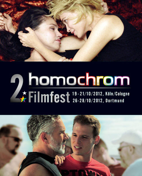 Poster Plakat des 2. Filmfest homochrom in Köln/Cologne und Dortmund, 2012