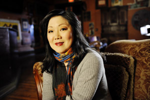 Portrait of Margaret Cho, star of the comedy concert film CHO DEPENDENT