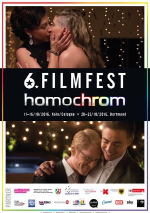 Poster Plakat 6. Filmfest homochrom in Köln/Cologne und Dortmund, 2016