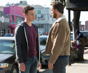 Film Still LOOKING: THE MOVIE von Andrew Haigh mit Jonathan Groff als Patrick Murray und Murray Bartlett als Dom Basaluzzo