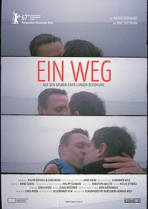 Film Poster EIN WEG - PATHS von Chris Miera; Abschlussfilm der Filmuniversität Babelsberg mit Mike Hoffmann und Mathis Reinhardt