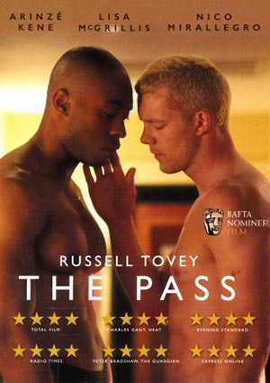 Film Poster THE PASS von Ben A. Williams mit  Russell Tovey, Arinzé Kene und Lisa McGrillis; britisches DVD-Motiv mit Pressestimmen