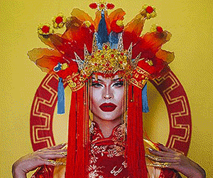 TRANS*-QUEERER KURZFILM-WETTBEWERB 2017 Film Stills aus den Kurzfilmen 2000 YEARS OF DRAG, CURTAIN DOWN von Emett Casey und RINK von Gail Hackston, die alle Teil des trans*-queeren Kurzfilm-Wettbewerbs des 7. Filmfests homochrom sind