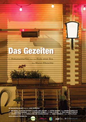Filmposter "Das-Gezeiten" von Maren Elbrechtz, Deutschland 2015, 63 Minuten, Köln, lesbisch, Kneipe, Dokufilm, homochrom, queer, LGBT, schwul, lesbisch