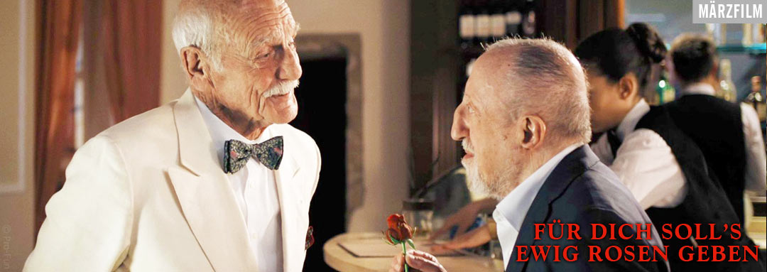 Film Slider FÜR DICH SOLL'S EWIG ROSEN GEBEN – CHI SALVERÀ LE ROSE? – WHO WILL SAVE THE ROSES von Regisseur Cesare Furesi mit Carlo Delle Piane, Antonio Careddu, Lando Buzzanca, Guenda Goria, Massimiliano Buzzanca, Caterina Murino, Philippe Leroy und Maurizio Pulina