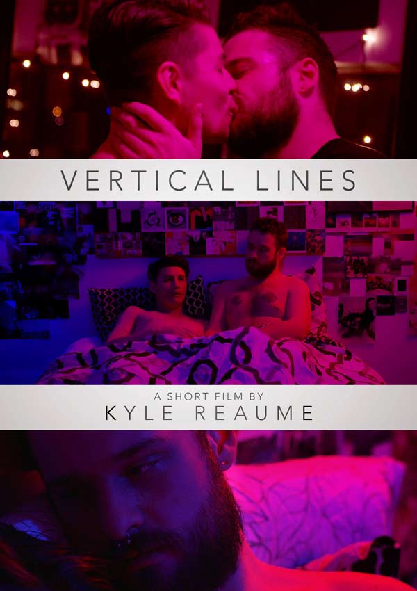 VERTICAL LINES (Deutschland-Premiere, Eröffnungskurzfilm) Film Poster VERTICAL LINES von Regisseur, Ko-Autor, Hauptdarsteller und Editor Kyle Reaume, CDN 2018