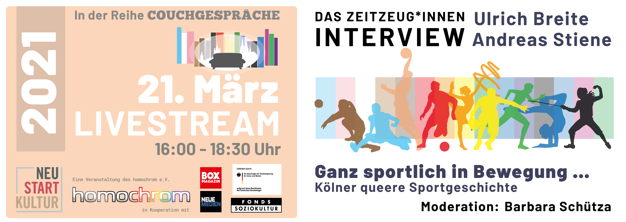 Couchgespräche März 2021 – Queerer Sport