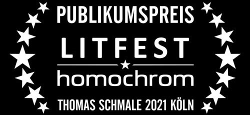 »Nachwuchs«-Chromie: Thomas Schmale Der Publikumspreis Chromie in der Kategorie »Nachwuchs« geht an Thomas Schmale für seine Lesung des Monologs »care leaver«