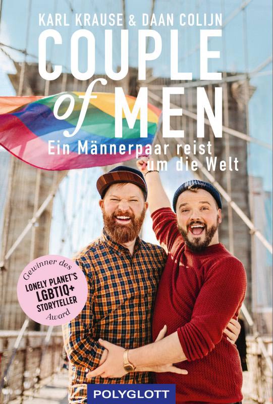 Buch-Cover des Reiseführers Couple of Men – Ein Männerpaar reist um die Welt von Karl Krause & Daan Colijn, 2022, Polyglott