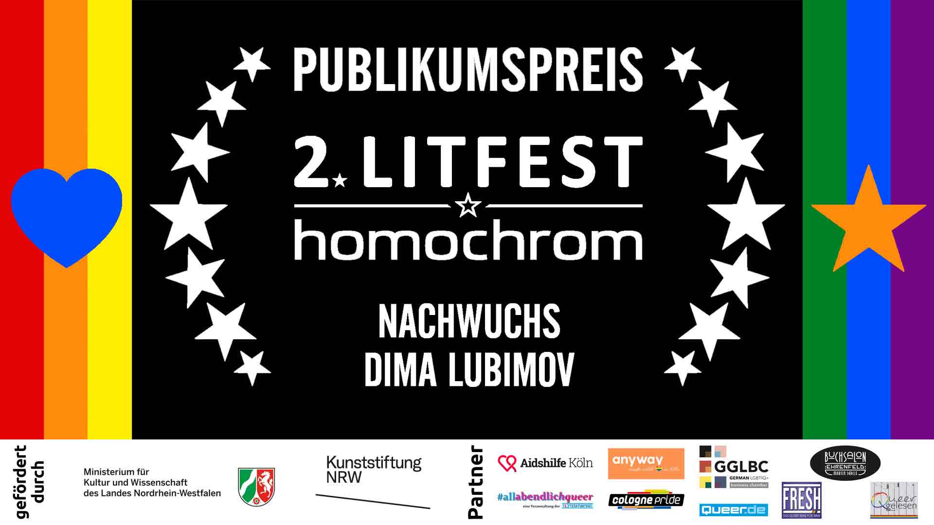 Youtube Video, Dima Lubimov, 2. Litfest homochrom, Chromie-Gewinner