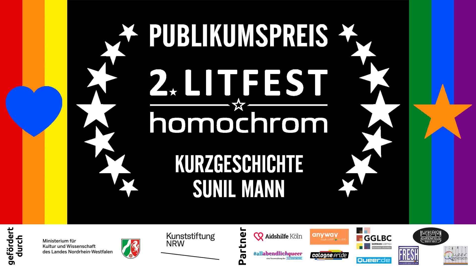 Youtube Video, Sunil Mann, 2. Litfest homochrom, Chromie-Gewinner