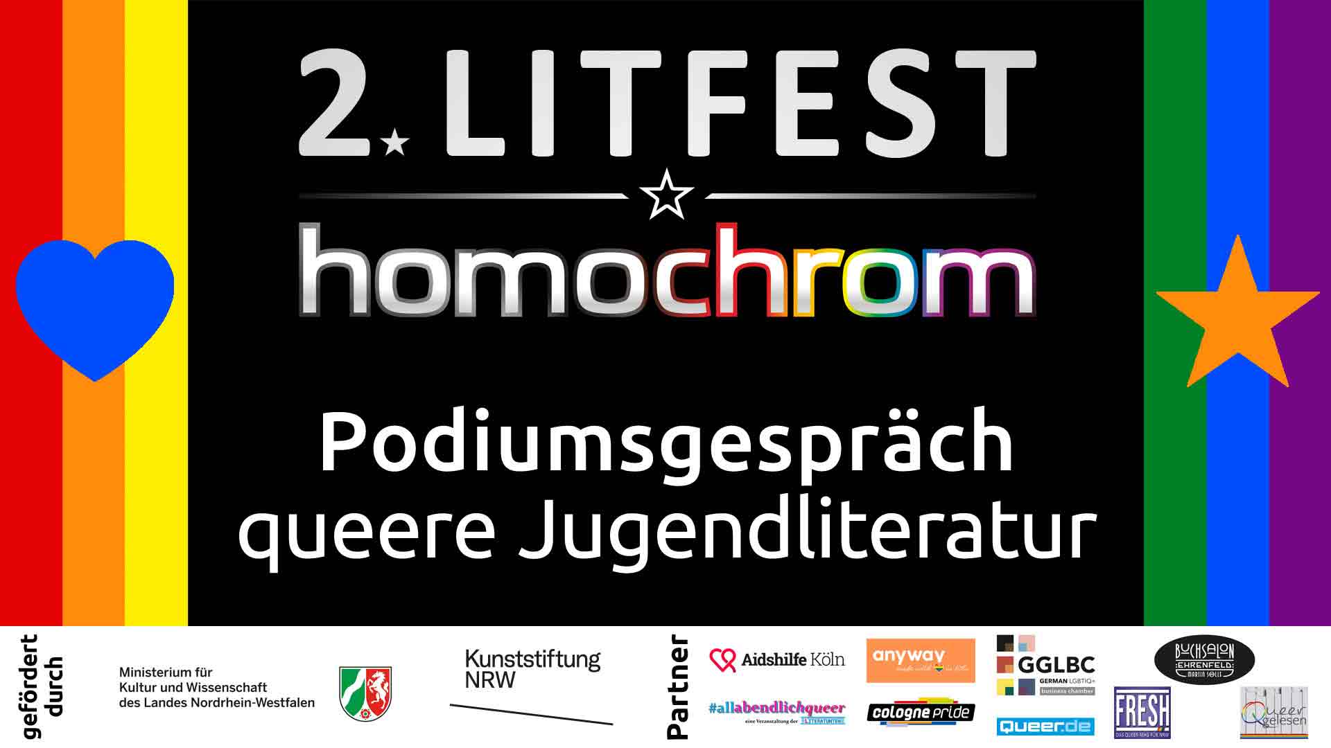 Youtube Video, Podiumsgespräch queere Jugend-Literatur, 2. Litfest homochrom