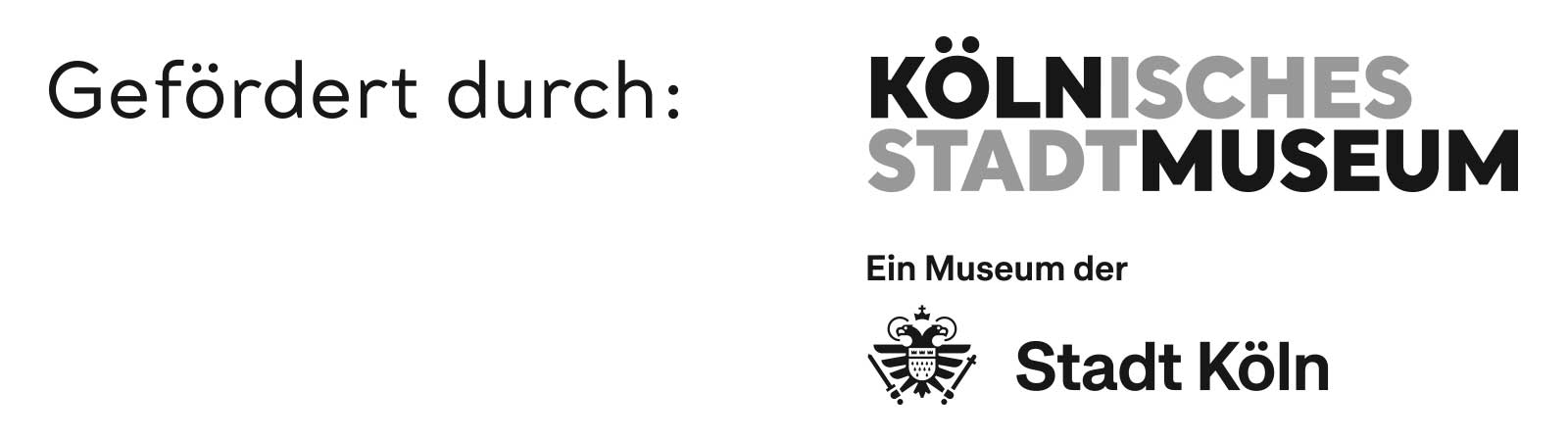 Logo gefördert durch Kölnisches Stadtmuseum, ein Museum der Stadt Köln