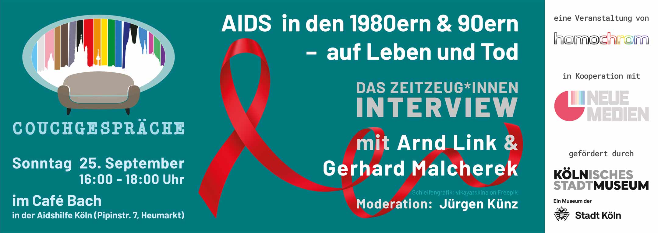 Slider Couchgespräche September 2022: AIDS in den 1980ern und 90ern – auf Leben und Tod