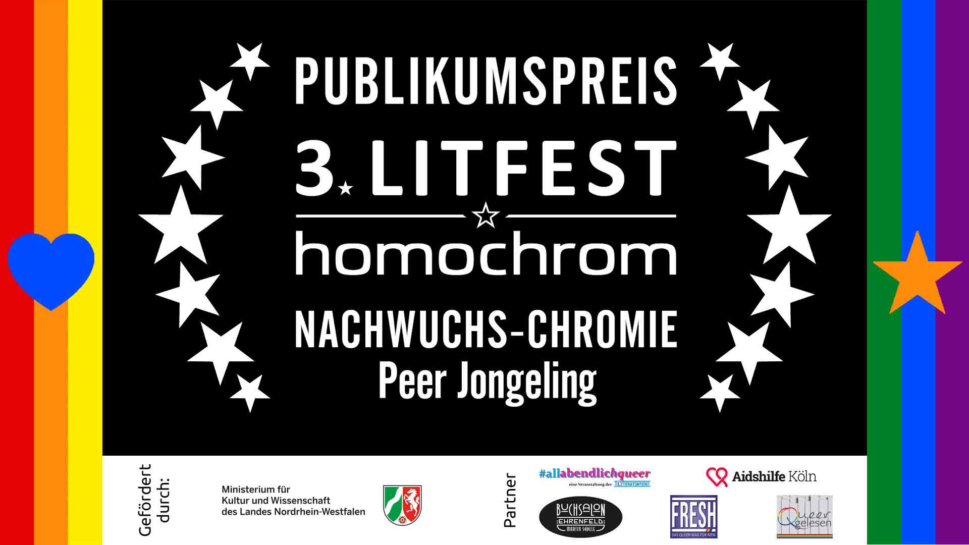Lese-Video, Peer Jongeling, 3. Litfest homochrom