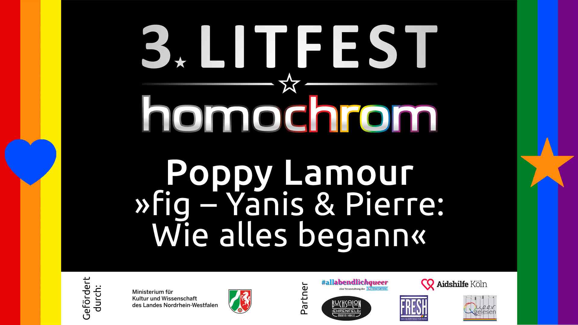Lese-Video, Poppy Lamour, 3. Litfest homochrom